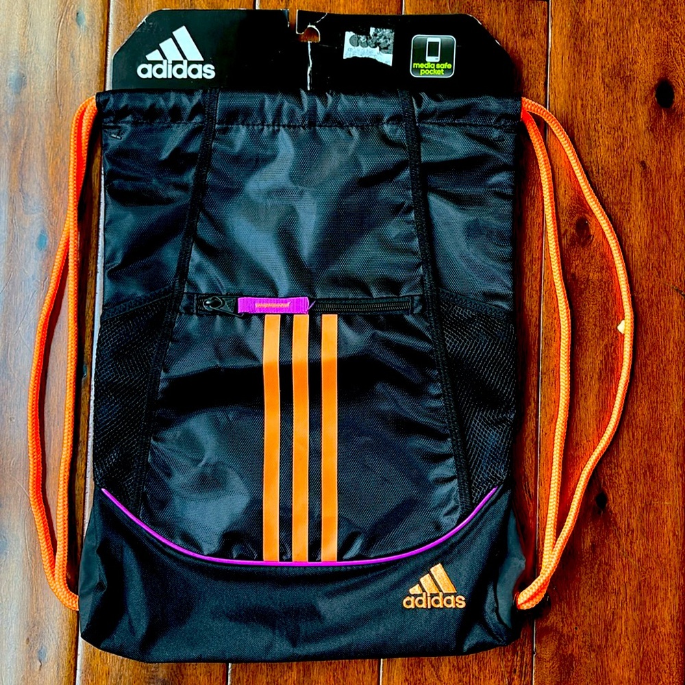 NWT Adidas Alliance 2 Sackack. Black/flash pink/flash orange.